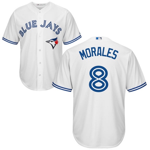 Blue Jays #8 Kendrys Morales White Cool Base Stitched Youth MLB Jersey Blue Jays #8 Kendrys Morales White Cool Base Stitched Youth MLB Jersey