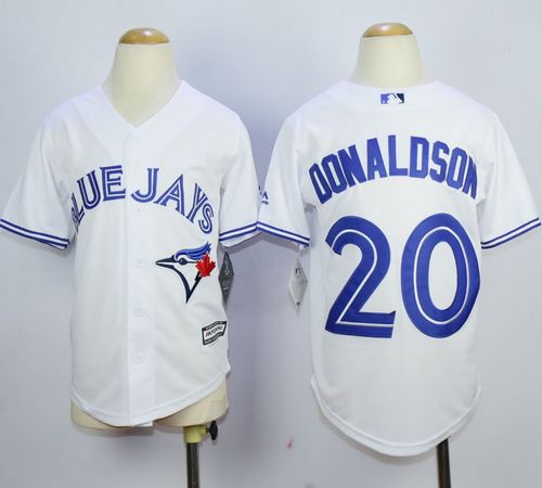 Blue Jays #20 Josh Donaldson White Cool Base Stitched Youth MLB Jersey Blue Jays #20 Josh Donaldson White Cool Base Stitched Youth MLB Jersey
