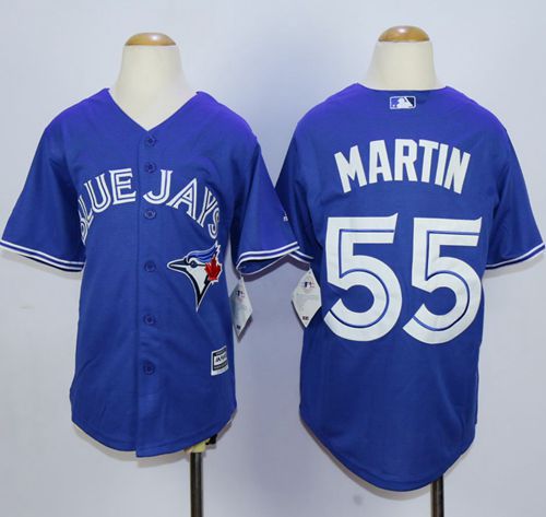 Blue Jays #55 Russell Martin Blue Cool Base Stitched Youth MLB Jersey Blue Jays #55 Russell Martin Blue Cool Base Stitched Youth MLB Jersey