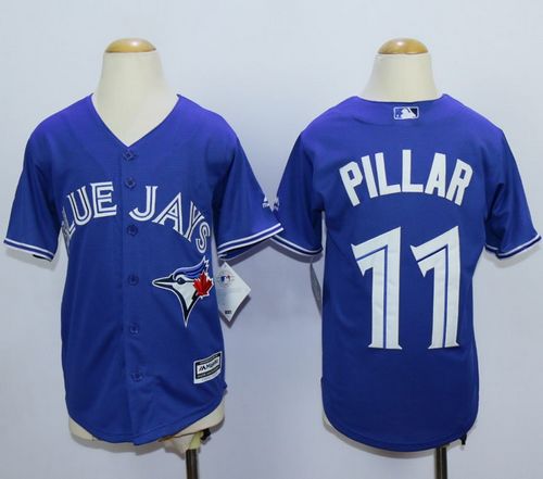 Blue Jays #11 Kevin Pillar Blue Cool Base Stitched Youth MLB Jersey Blue Jays #11 Kevin Pillar Blue Cool Base Stitched Youth MLB Jersey