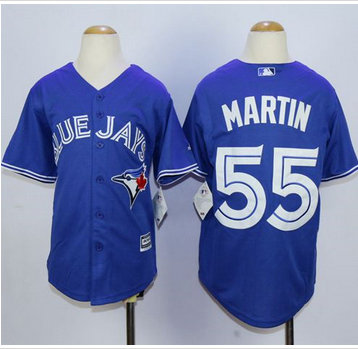Youth Blue Jays #55 Russell Martin Blue Cool Base Stitched Baseball Jersey Youth Blue Jays #55 Russell Martin Blue Cool Base Stitched Baseball Jersey