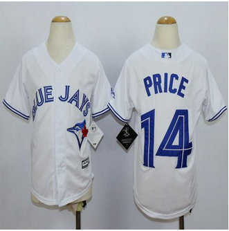 Youth Blue Jays #14 David Price White Cool Base Stitched Baseball Jersey Youth Blue Jays #14 David Price White Cool Base Stitched Baseball Jersey