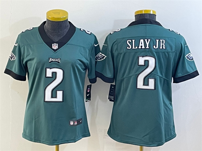 Women's Philadelphia Eagles #2 Darius Slay Jr. Green Vapor Untouchable Limited Stitched Football Jersey(Run Small) Women's Philadelphia Eagles #2 Darius Slay Jr. Green Vapor Untouchable Limited Stitched Football Jersey(Run Small)