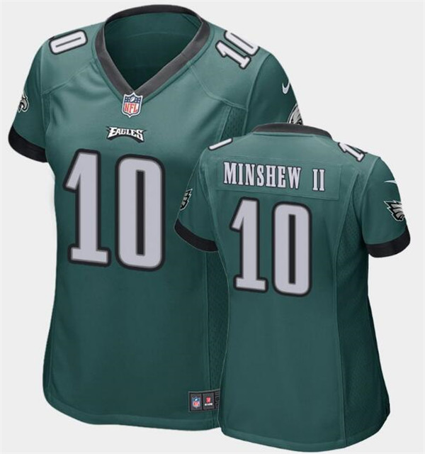Women's Philadelphia Eagles #10 Gardner Minshew II Green Vapor Untouchable Limited Stitched Football Jersey(Run Small) Women's Philadelphia Eagles #10 Gardner Minshew II Green Vapor Untouchable Limited Stitched Football Jersey(Run Small)