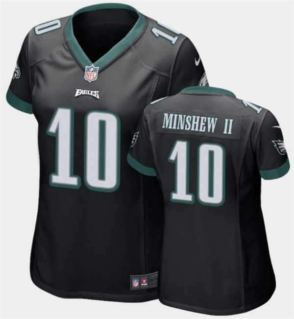 Women's Philadelphia Eagles #10 Gardner Minshew II Black Vapor Untouchable Limited Stitched Football Jersey(Run Small) Women's Philadelphia Eagles #10 Gardner Minshew II Black Vapor Untouchable Limited Stitched Football Jersey(Run Small)