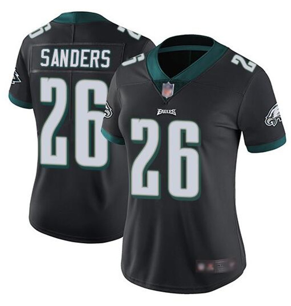 Women's Philadelphia Eagles #26 Miles Sanders Black Vapor Untouchable Limited Stitched Football Jersey(Run Small) Women's Philadelphia Eagles #26 Miles Sanders Black Vapor Untouchable Limited Stitched Football Jersey(Run Small)