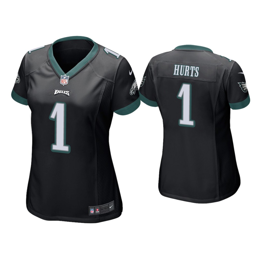 Women #1 Jalen Hurts Eagles Jersey Black Jersey Women #1 Jalen Hurts Eagles Jersey Black Jersey