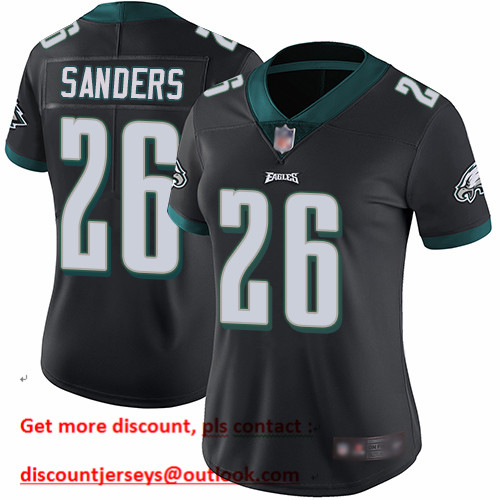 Eagles #26 Miles Sanders Black Alternate Women's Stitched Football Vapor Untouchable Limited Jersey Eagles #26 Miles Sanders Black Alternate Women's Stitched Football Vapor Untouchable Limited Jersey