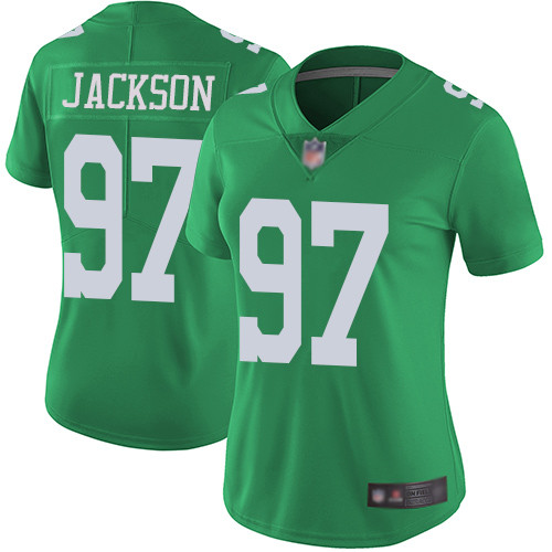 Eagles #97 Malik Jackson Green Women's Stitched Football Limited Rush Jersey Eagles #97 Malik Jackson Green Women's Stitched Football Limited Rush Jersey