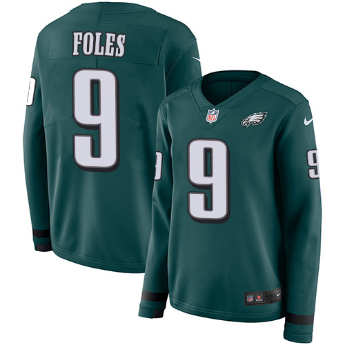 Nike Eagles #9 Nick Foles Midnight Green Team Color Women's Stitched Nike Eagles #9 Nick Foles Midnight Green Team Color Women's Stitched