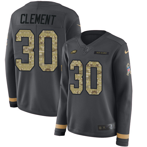 Nike Eagles #30 Corey Clement Anthracite Salute to Service Nike Eagles #30 Corey Clement Anthracite Salute to Service