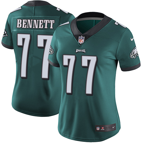 Nike Eagles #77 Michael Bennett Midnight Green Team Color Women's Stitched NFL Vapor Untouchable Limited Jersey Nike Eagles #77 Michael Bennett Midnight Green Team Color Women's Stitched NFL Vapor Untouchable Limited Jersey