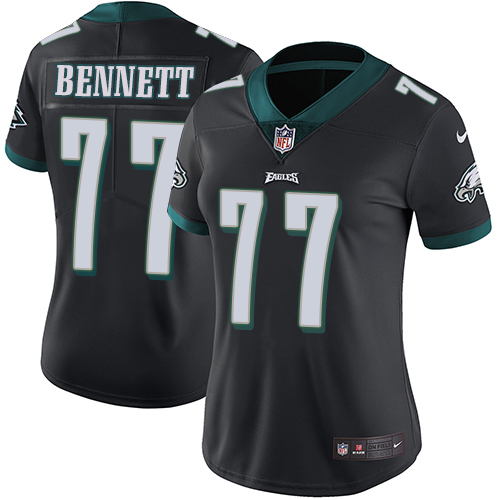 Nike Eagles #77 Michael Bennett Black Alternate Women's Stitched NFL Vapor Untouchable Limited Jersey Nike Eagles #77 Michael Bennett Black Alternate Women's Stitched NFL Vapor Untouchable Limited Jersey