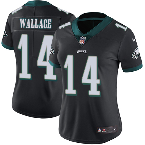 Nike Eagles #14 Mike Wallace Black Alternate Women's Stitched NFL Vapor Untouchable Limited Jersey Nike Eagles #14 Mike Wallace Black Alternate Women's Stitched NFL Vapor Untouchable Limited Jersey