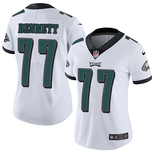 Nike Eagles #77 Michael Bennett White Women's Stitched NFL Vapor Untouchable Limited Jersey Nike Eagles #77 Michael Bennett White Women's Stitched NFL Vapor Untouchable Limited Jersey