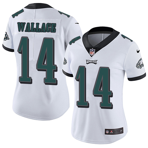Nike Eagles #14 Mike Wallace White Women's Stitched NFL Vapor Untouchable Limited Jersey Nike Eagles #14 Mike Wallace White Women's Stitched NFL Vapor Untouchable Limited Jersey