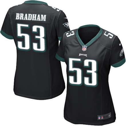 Nike Eagles #53 Nigel Bradham Black Women Game Jersey Nike Eagles #53 Nigel Bradham Black Women Game Jersey