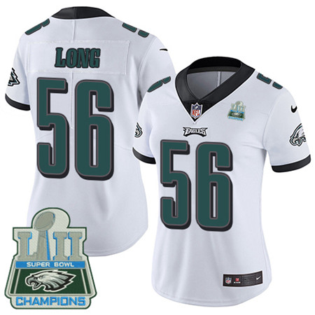 Nike Eagles #56 Chris Long White Super Bowl LII Champions Women's Stitched NFL Vapor Untouchable Limited Jersey Nike Eagles #56 Chris Long White Super Bowl LII Champions Women's Stitched NFL Vapor Untouchable Limited Jersey