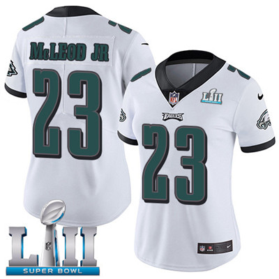 Nike Eagles #23 Rodney McLeod Jr White Super Bowl LII Women's Stitched NFL Vapor Untouchable Limited Jersey Nike Eagles #23 Rodney McLeod Jr White Super Bowl LII Women's Stitched NFL Vapor Untouchable Limited Jersey