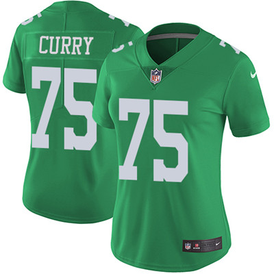 Nike Eagles #75 Vinny Curry Green Women's Stitched NFL Limited Rush Jersey Nike Eagles #75 Vinny Curry Green Women's Stitched NFL Limited Rush Jersey