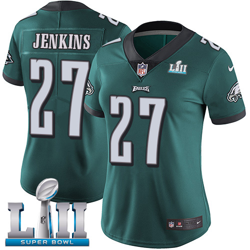 Nike Eagles #27 Malcolm Jenkins Midnight Green Team Color Super Bowl LII Women's Stitched NFL Vapor Untouchable Limited Jersey Nike Eagles #27 Malcolm Jenkins Midnight Green Team Color Super Bowl LII Women's Stitched NFL Vapor Untouchable Limited Jersey