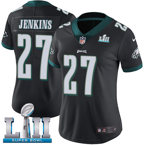 Nike Eagles #27 Malcolm Jenkins Black Alternate Super Bowl LII Women's Stitched NFL Vapor Untouchable Limited Jersey Nike Eagles #27 Malcolm Jenkins Black Alternate Super Bowl LII Women's Stitched NFL Vapor Untouchable Limited Jersey