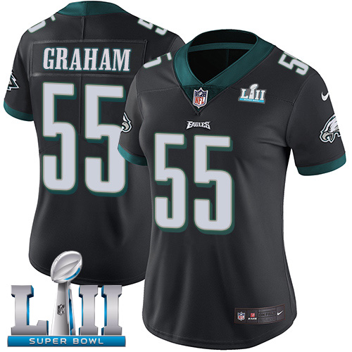 Nike Eagles #55 Brandon Graham Black Alternate Super Bowl LII Women's Stitched NFL Vapor Untouchable Limited Jersey Nike Eagles #55 Brandon Graham Black Alternate Super Bowl LII Women's Stitched NFL Vapor Untouchable Limited Jersey