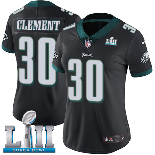 Nike Eagles #30 Corey Clement Black Alternate Super Bowl LII Women's Stitched NFL Vapor Untouchable Limited Jersey Nike Eagles #30 Corey Clement Black Alternate Super Bowl LII Women's Stitched NFL Vapor Untouchable Limited Jersey