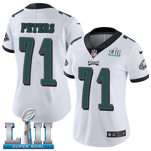 Nike Eagles #71 Jason Peters White Super Bowl LII Women's Stitched NFL Vapor Untouchable Limited Jersey Nike Eagles #71 Jason Peters White Super Bowl LII Women's Stitched NFL Vapor Untouchable Limited Jersey