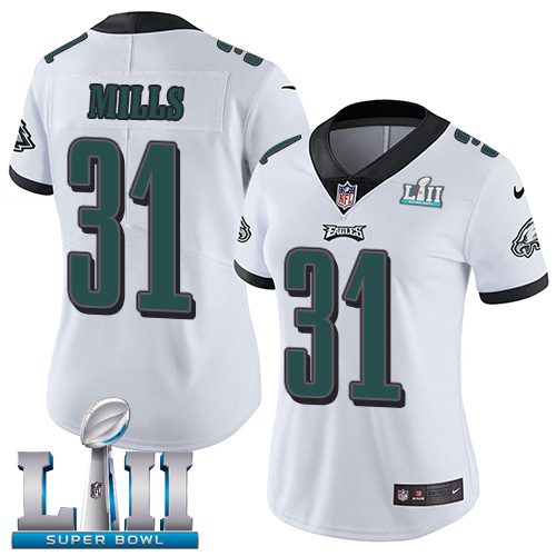 Nike Eagles #31 Jalen Mills White Super Bowl LII Women's Stitched NFL Vapor Untouchable Limited Jersey Nike Eagles #31 Jalen Mills White Super Bowl LII Women's Stitched NFL Vapor Untouchable Limited Jersey