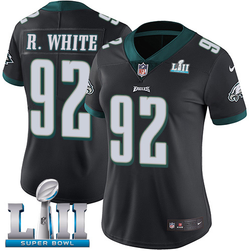 Nike Eagles #92 Reggie White Black Alternate Super Bowl LII Women's Stitched NFL Vapor Untouchable Limited Jersey Nike Eagles #92 Reggie White Black Alternate Super Bowl LII Women's Stitched NFL Vapor Untouchable Limited Jersey