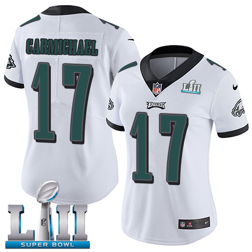 Nike Eagles #17 Harold Carmichael White Super Bowl LII Women's Stitched NFL Vapor Untouchable Limited Jersey Nike Eagles #17 Harold Carmichael White Super Bowl LII Women's Stitched NFL Vapor Untouchable Limited Jersey