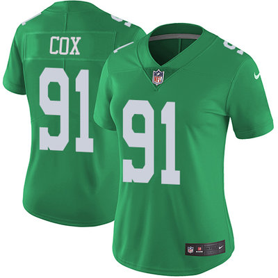 Nike Eagles #91 Fletcher Cox Green Women's Stitched NFL Limited Rush Jersey Nike Eagles #91 Fletcher Cox Green Women's Stitched NFL Limited Rush Jersey
