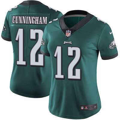 Nike Eagles #12 Randall Cunningham Midnight Green Team Color Women's Stitched NFL Vapor Untouchable Limited Jersey Nike Eagles #12 Randall Cunningham Midnight Green Team Color Women's Stitched NFL Vapor Untouchable Limited Jersey