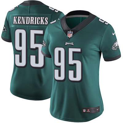 Nike Eagles #95 Mychal Kendricks Midnight Green Team Color Women's Stitched NFL Vapor Untouchable Limited Jersey Nike Eagles #95 Mychal Kendricks Midnight Green Team Color Women's Stitched NFL Vapor Untouchable Limited Jersey