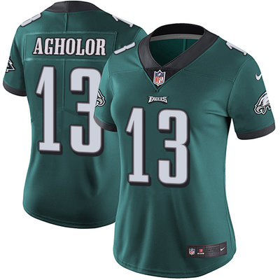 Nike Eagles #13 Nelson Agholor Midnight Green Team Color Women's Stitched NFL Vapor Untouchable Limited Jersey Nike Eagles #13 Nelson Agholor Midnight Green Team Color Women's Stitched NFL Vapor Untouchable Limited Jersey