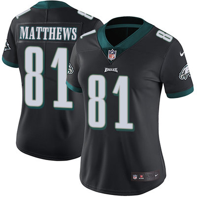 Nike Eagles #81 Jordan Matthews Black Alternate Women's Stitched NFL Vapor Untouchable Limited Jersey Nike Eagles #81 Jordan Matthews Black Alternate Women's Stitched NFL Vapor Untouchable Limited Jersey