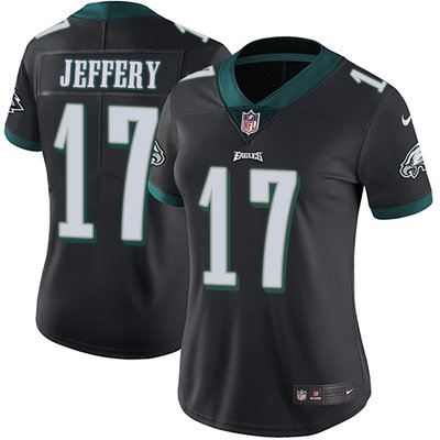 Nike Eagles #17 Alshon Jeffery Black Alternate Women's Stitched NFL Vapor Untouchable Limited Jersey Nike Eagles #17 Alshon Jeffery Black Alternate Women's Stitched NFL Vapor Untouchable Limited Jersey