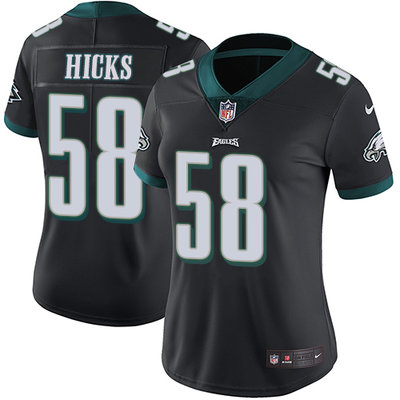 Nike Eagles #58 Jordan Hicks Black Alternate Women's Stitched NFL Vapor Untouchable Limited Jersey Nike Eagles #58 Jordan Hicks Black Alternate Women's Stitched NFL Vapor Untouchable Limited Jersey