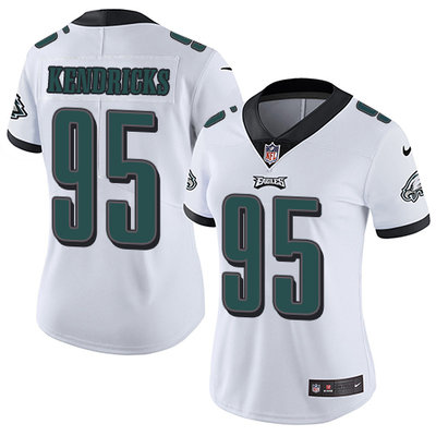 Nike Eagles #95 Mychal Kendricks White Women's Stitched NFL Vapor Untouchable Limited Jersey Nike Eagles #95 Mychal Kendricks White Women's Stitched NFL Vapor Untouchable Limited Jersey