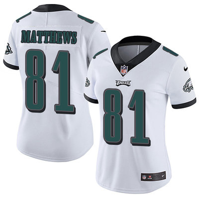 Nike Eagles #81 Jordan Matthews White Women's Stitched NFL Vapor Untouchable Limited Jersey Nike Eagles #81 Jordan Matthews White Women's Stitched NFL Vapor Untouchable Limited Jersey