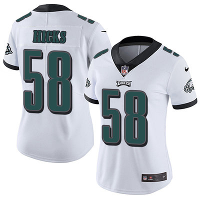 Nike Eagles #58 Jordan Hicks White Women's Stitched NFL Vapor Untouchable Limited Jersey Nike Eagles #58 Jordan Hicks White Women's Stitched NFL Vapor Untouchable Limited Jersey