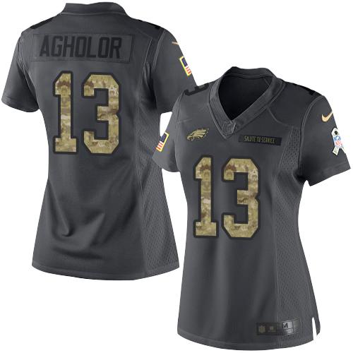 Nike Eagles #96 Derek Barnett Black Women's Stitched NFL Limited Gold Salute to Service Jersey Nike Eagles #96 Derek Barnett Black Women's Stitched NFL Limited Gold Salute to Service Jersey