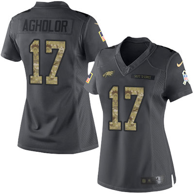 Nike Eagles #96 Derek Barnett Black Alternate Women's Stitched NFL New Elite Jersey Nike Eagles #96 Derek Barnett Black Alternate Women's Stitched NFL New Elite Jersey