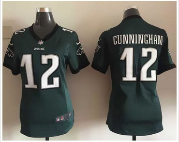 Women ike Eagles #12 Randall Cunningham Midnight Green Team Color Stitched NFL New Elite Jersey Women ike Eagles #12 Randall Cunningham Midnight Green Team Color Stitched NFL New Elite Jersey