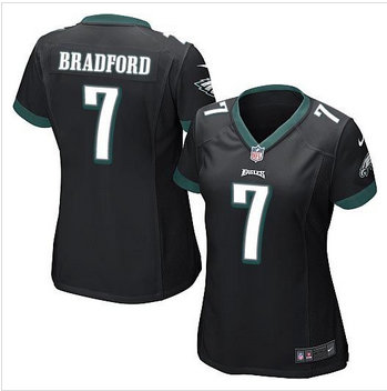 Women New Eagles #7 Sam Bradford Black Alternate Stitched NFL New Elite Jersey Women New Eagles #7 Sam Bradford Black Alternate Stitched NFL New Elite Jersey