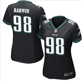 Women NEW Eagles #98 Connor Barwin Black Alternate Stitched NFL New Elite Jersey Women NEW Eagles #98 Connor Barwin Black Alternate Stitched NFL New Elite Jersey