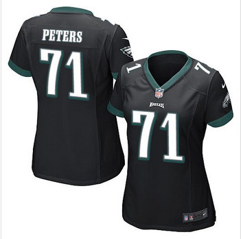 Women NEW Eagles #71 Jason Peters Black Alternate Stitched NFL New Elite Jersey Women NEW Eagles #71 Jason Peters Black Alternate Stitched NFL New Elite Jersey