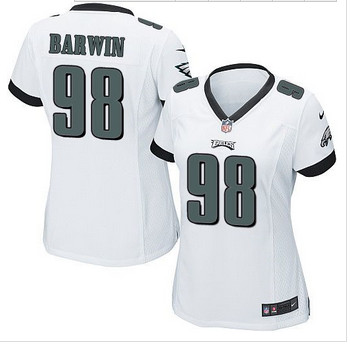 Women NEW Eagles #98 Connor Barwin White Stitched NFL New Elite Jersey Women NEW Eagles #98 Connor Barwin White Stitched NFL New Elite Jersey