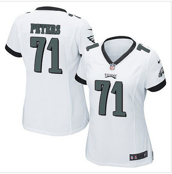 Women NEW Eagles #71 Jason Peters White Stitched NFL New Elite Jersey Women NEW Eagles #71 Jason Peters White Stitched NFL New Elite Jersey